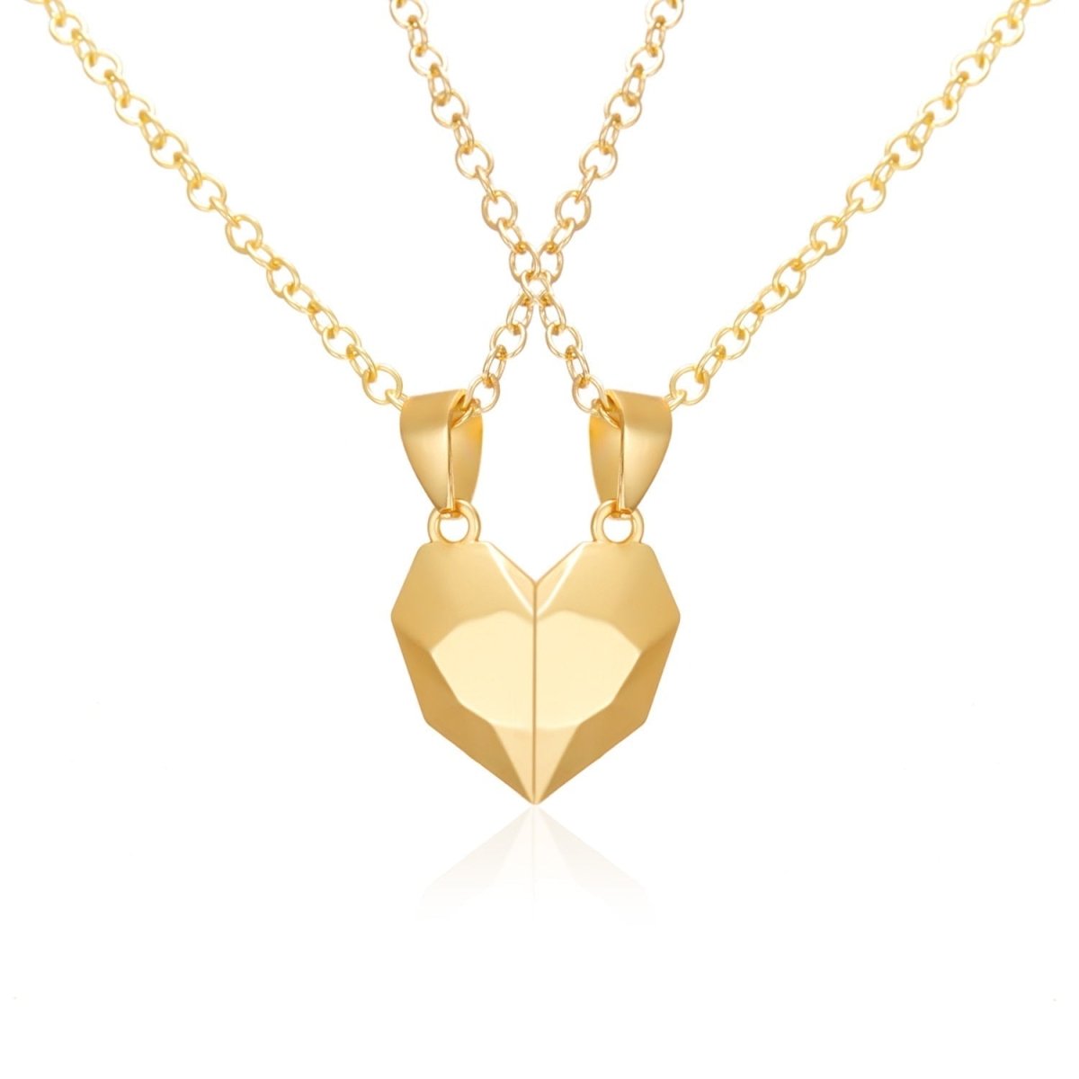 Lexy Couple Necklace - 2-i-1 Magnetisk hjärtberlock för förälskade