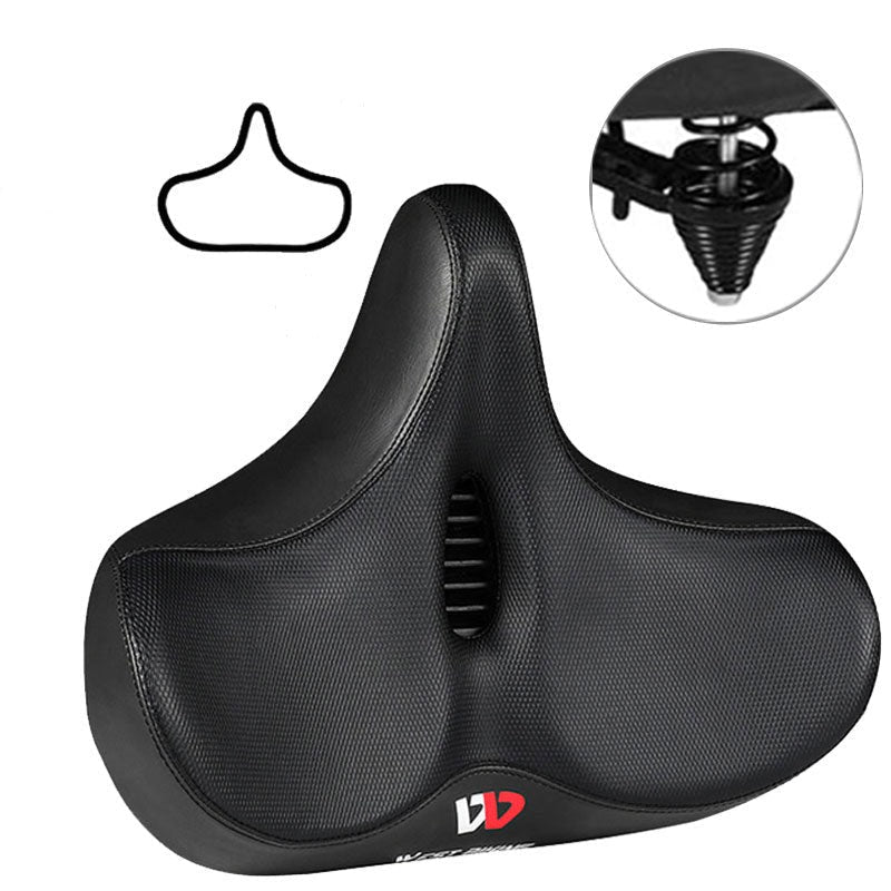 Lidase - Ergonomisk cykelsadel med minnesskum och andningsbart, brett säte