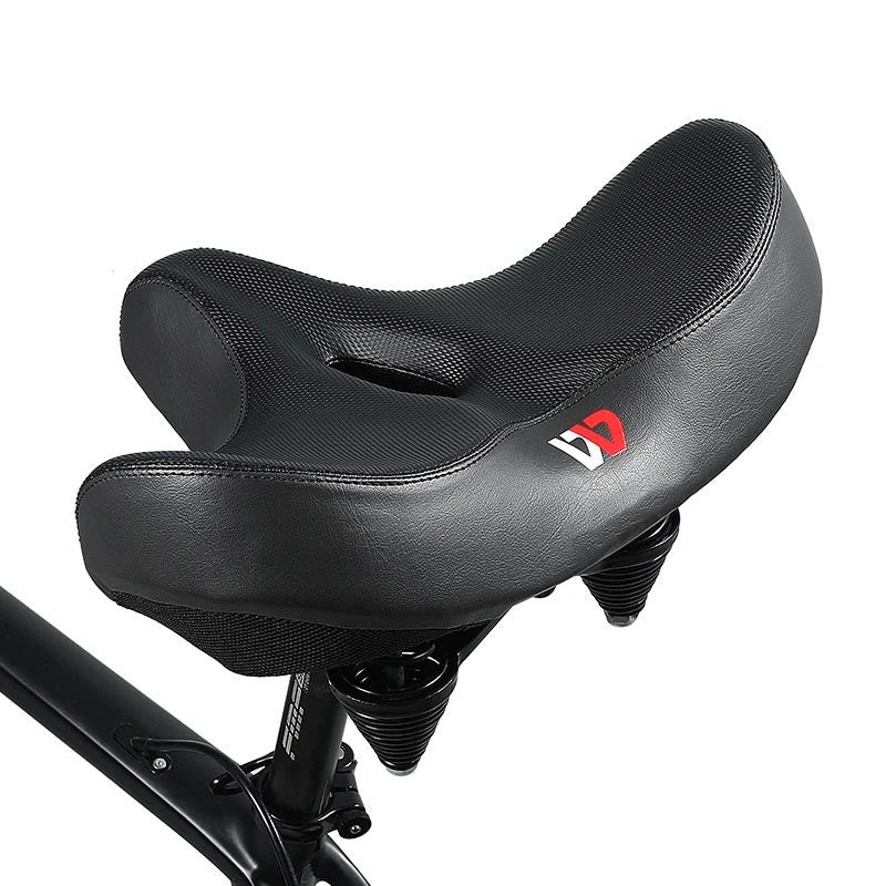 Lidase - Ergonomisk cykelsadel med minnesskum och andningsbart, brett säte