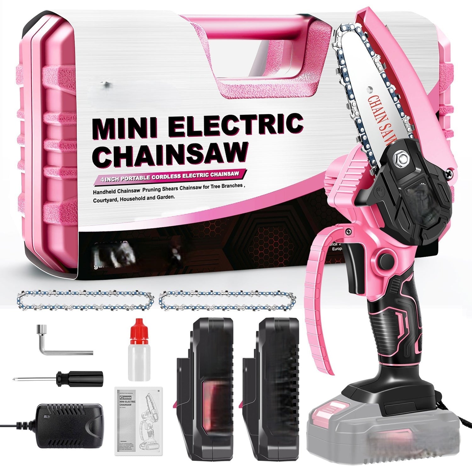 Elektrisk kedjesåg slipad lättviktig för beskärning