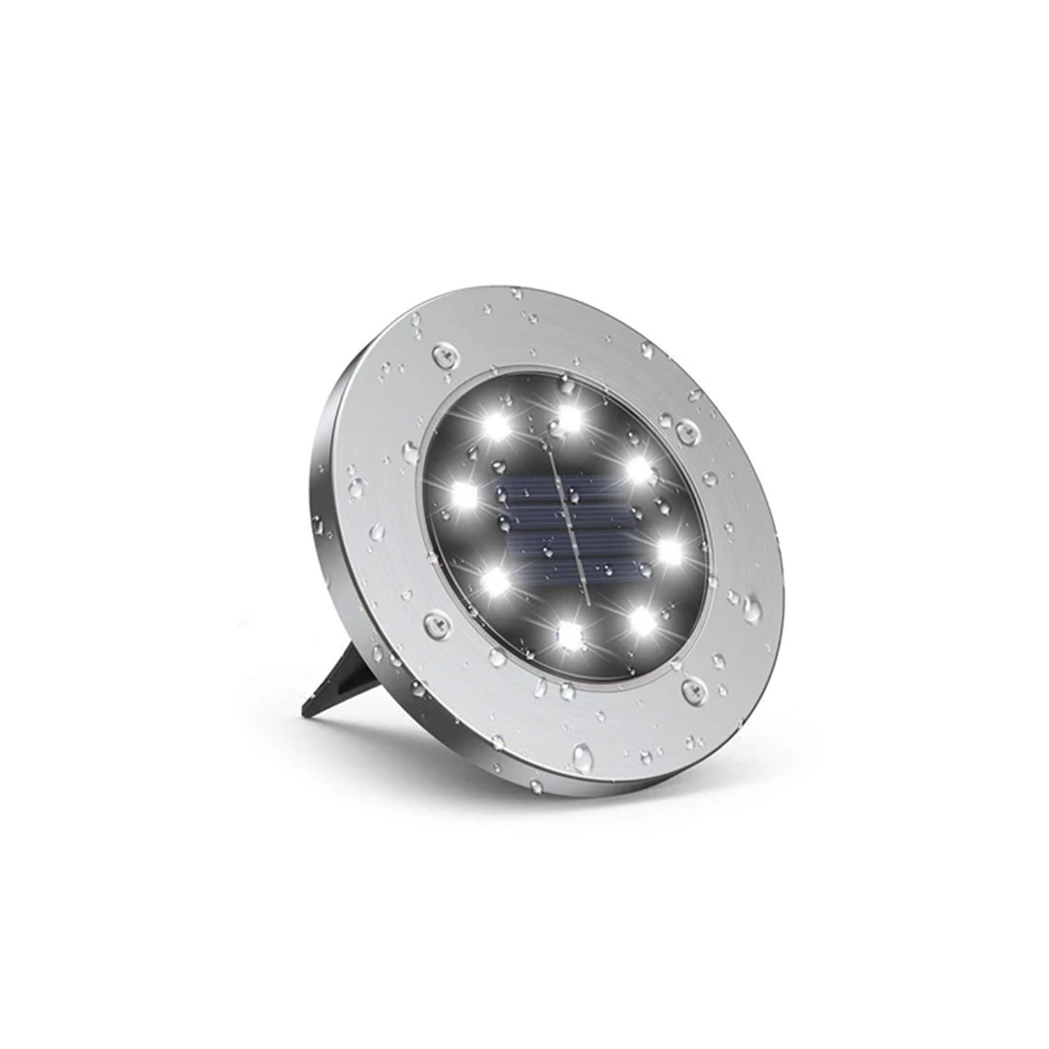 12 Led Solarbelysning För Mark Utomhus Vattentät
