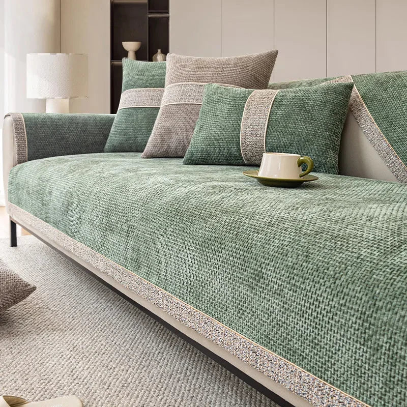 LinenLux Sofföverdrag - Elegant skydd i linneutseende för rena och stiliga bostadsutrymmen