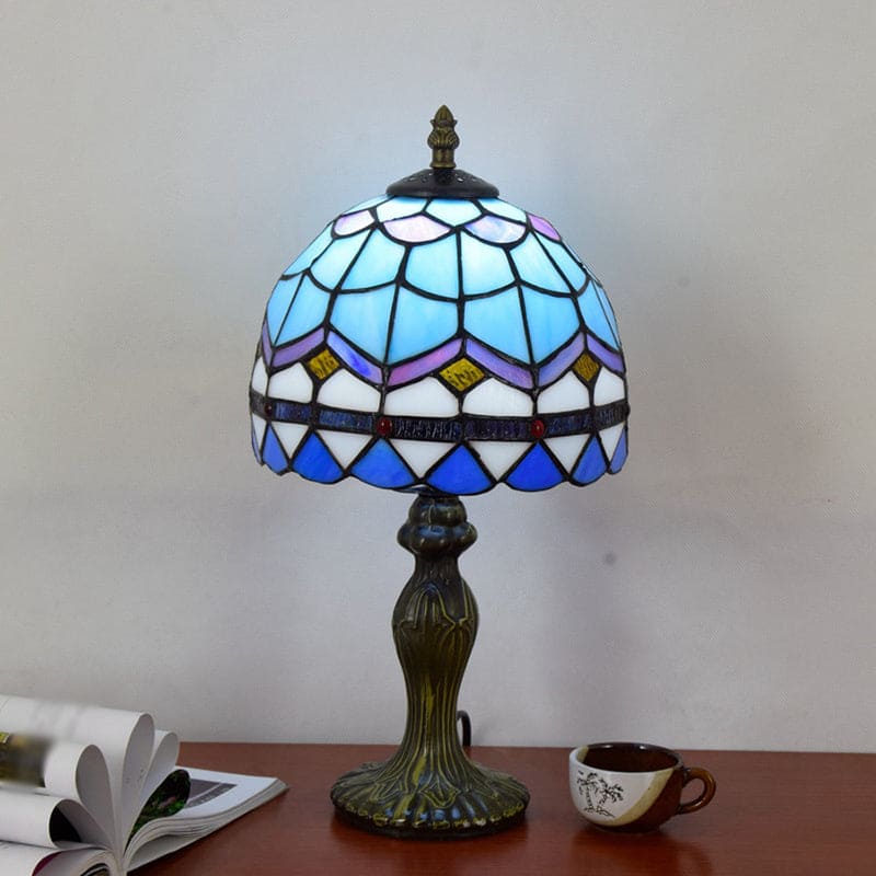 Lioris | Elegant Medelhavsglasbordslampa för heminredning