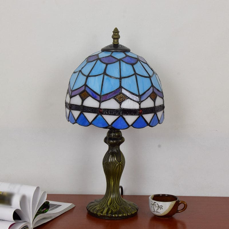Lioris | Elegant Medelhavsglasbordslampa för heminredning