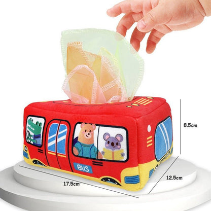 Little Explorer Discovery Box - Montessori-sinnesleksak för spädbarn och småbarn - färgglad och tvättbar