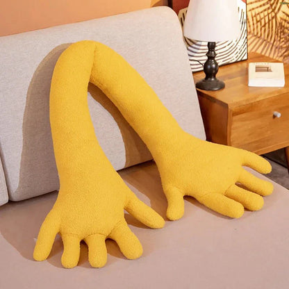 Lång arm &amp; hand plyschkudde - mjuk sammet rolig dekoration