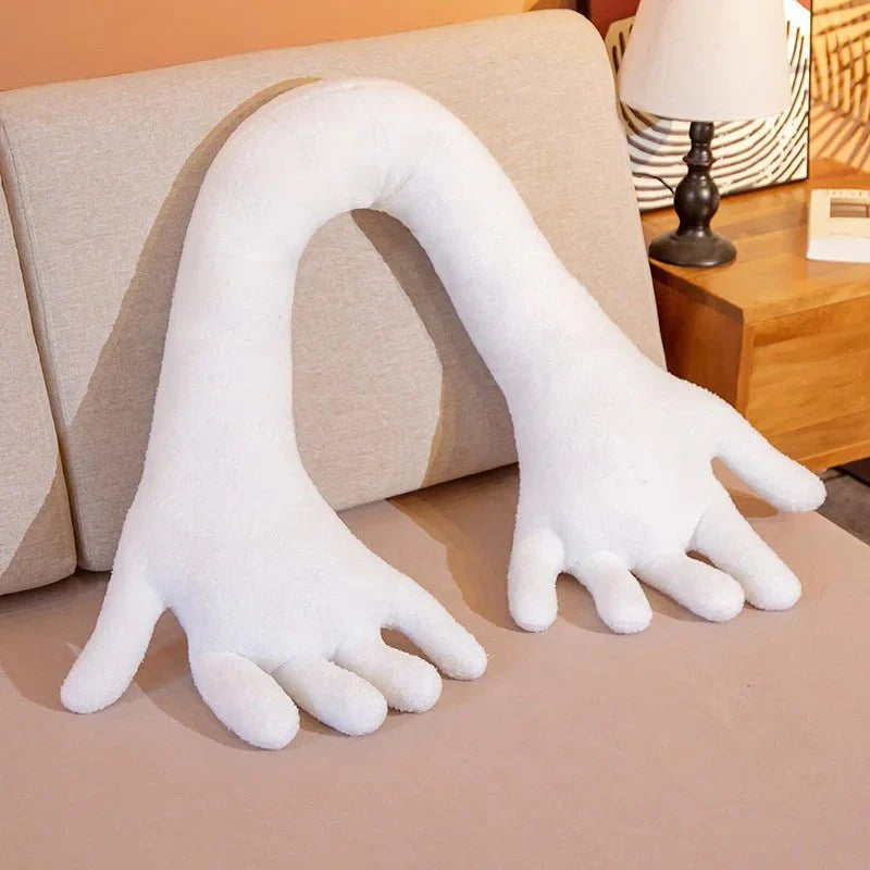 Lång arm &amp; hand plyschkudde - mjuk sammet rolig dekoration