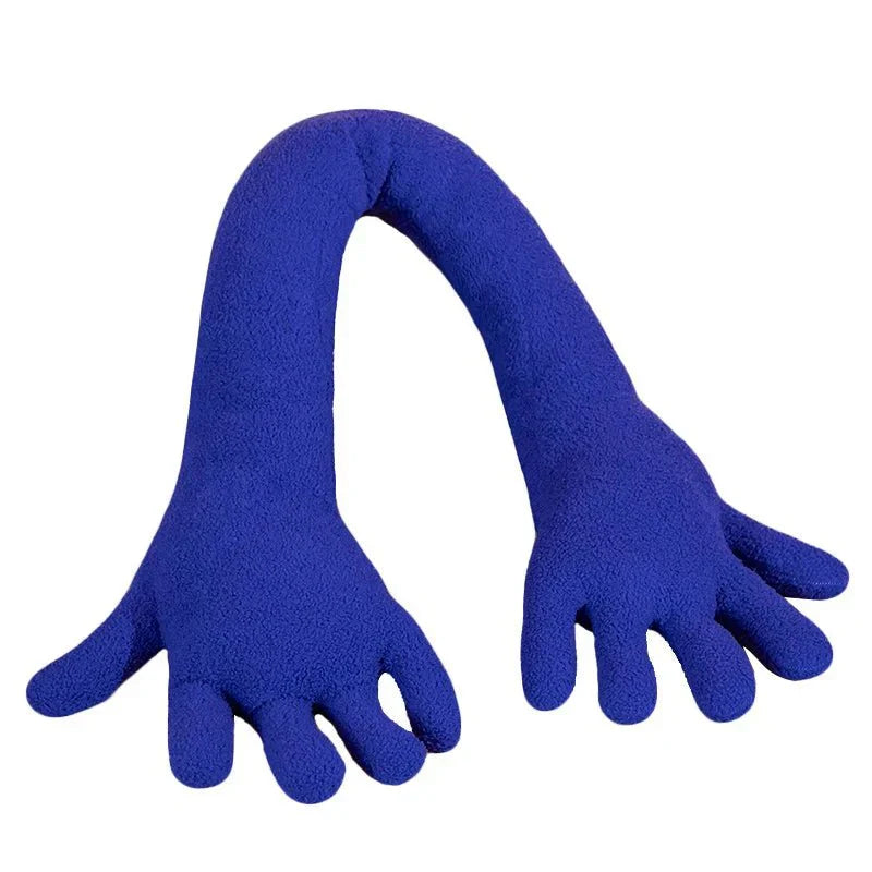 Lång arm &amp; hand plyschkudde - mjuk sammet rolig dekoration
