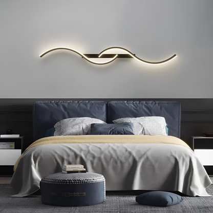 Vägglampa Modern Våg LED Sovrums Lampa