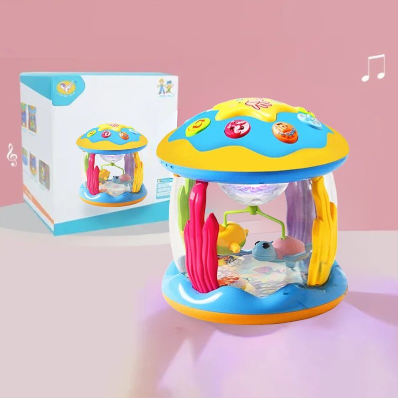 TWINKLETUNE TRUMPET – Sensoriskt babyleksak med ljus, musik &amp; rörelse