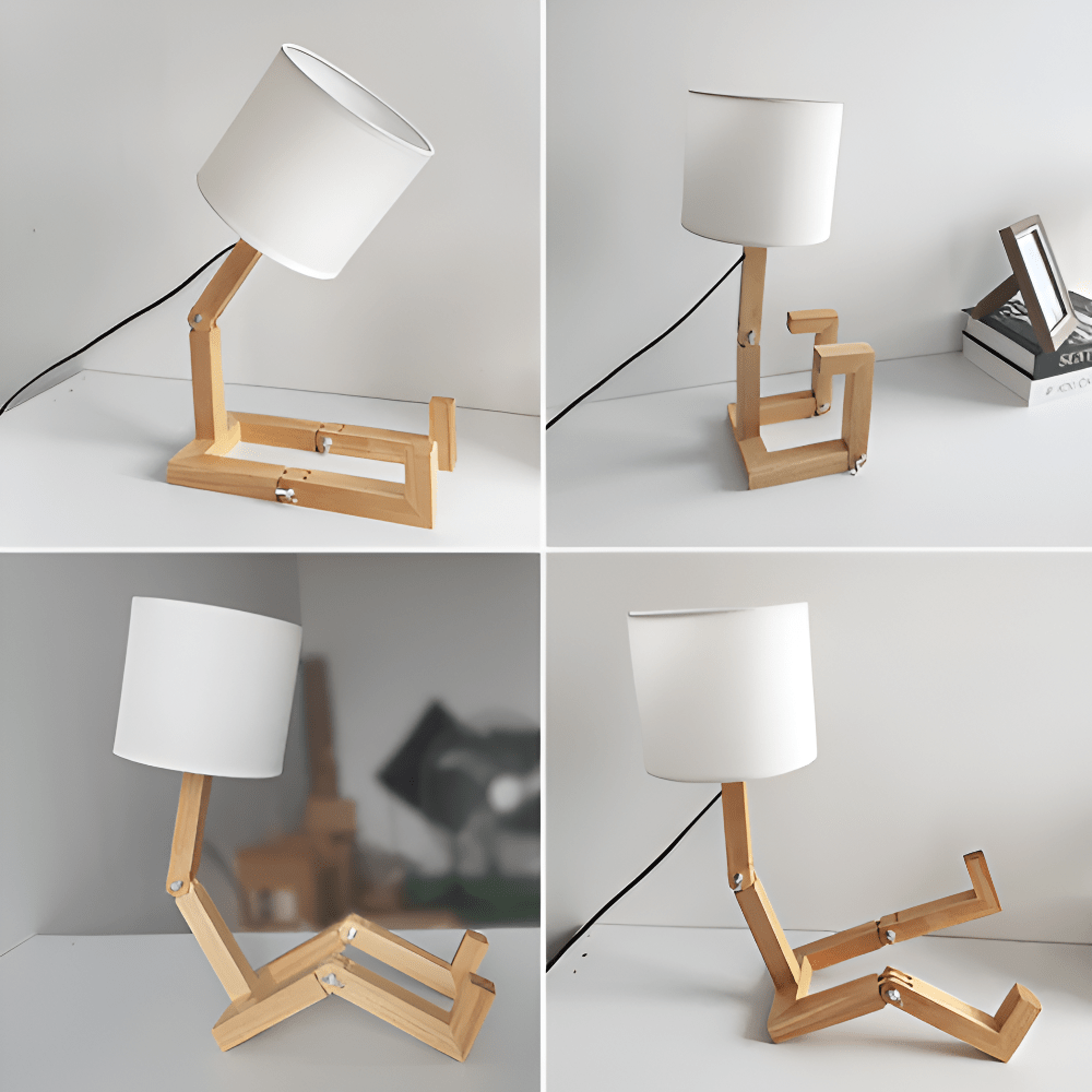 LUMIBOT - Flexibel trä lampan för personlig belysning