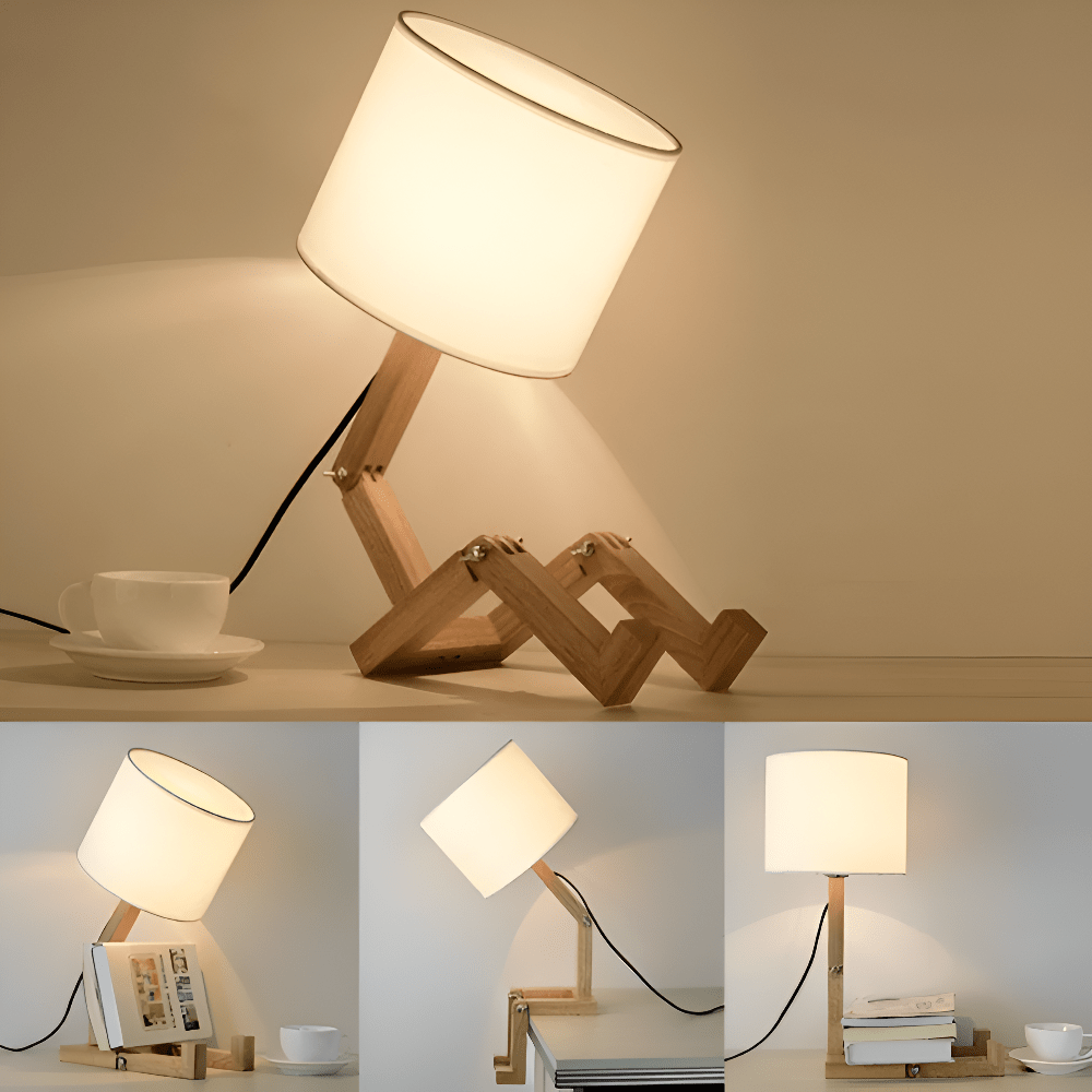 LUMIBOT - Flexibel trä lampan för personlig belysning
