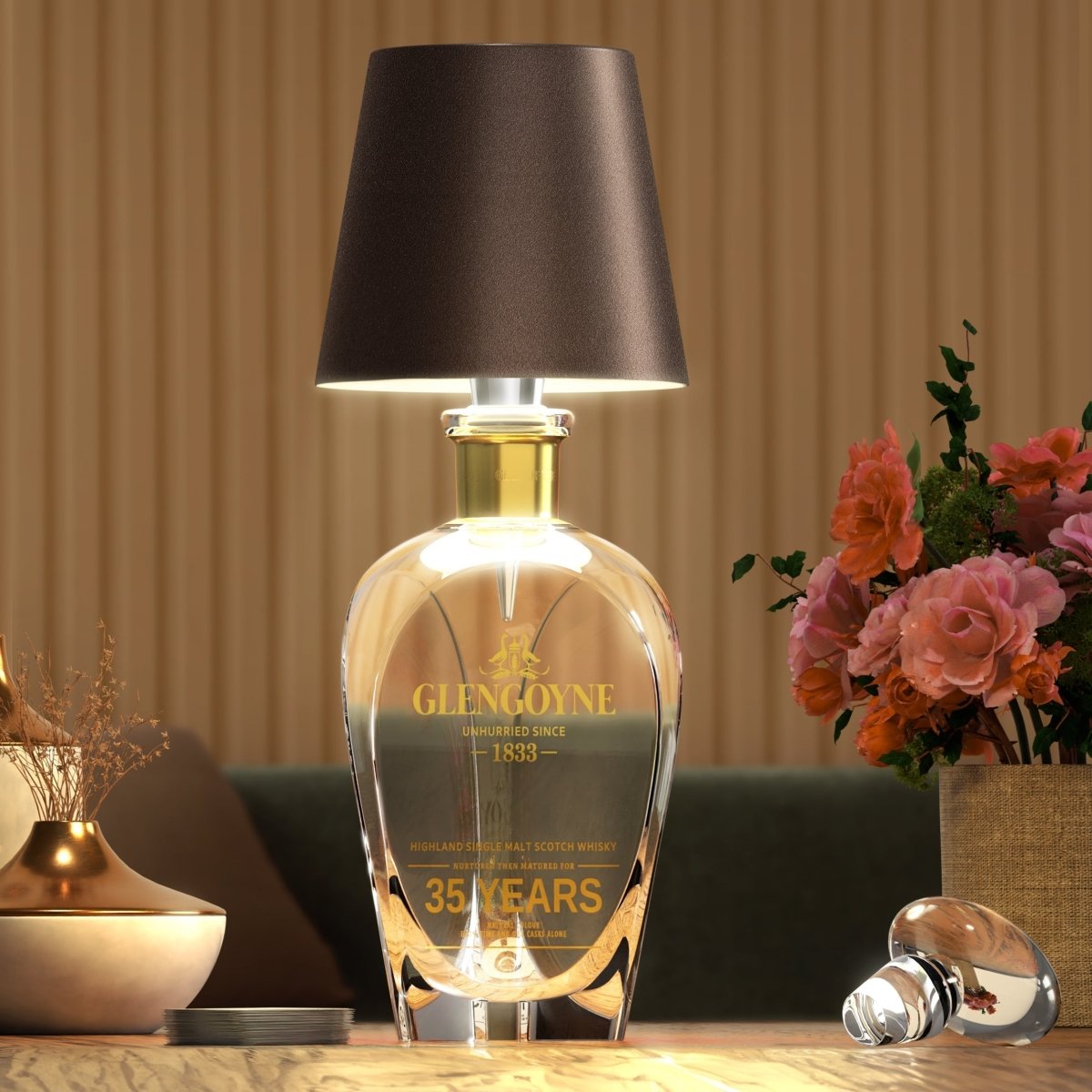 LumiBottle – Kabel-lampa för flaskor med varmvit LED-ljus
