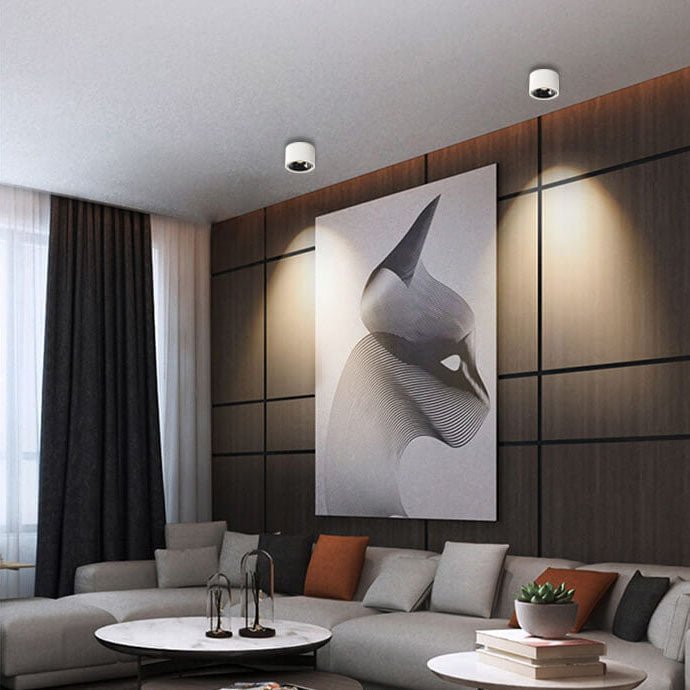 LumiDisk - Modern, minimalistisk LED-taklampa för fokuserad belysning