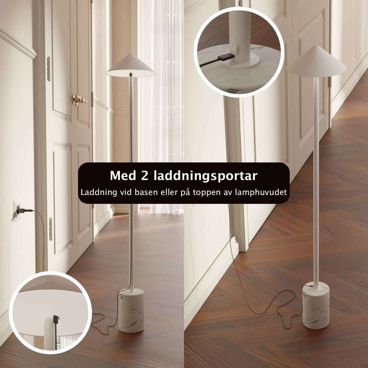 Saphira Akku Golvlampa