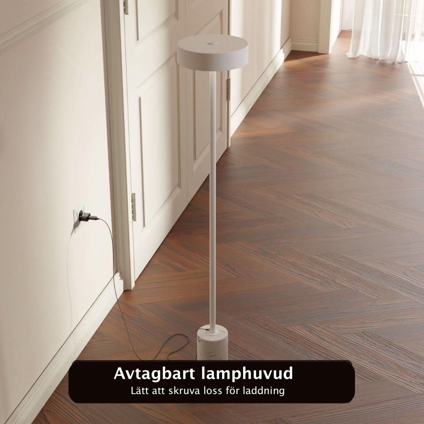 Uranos Golvlampa – Elegant Batteridriven LED-lampa för Inomhus & Utomhus