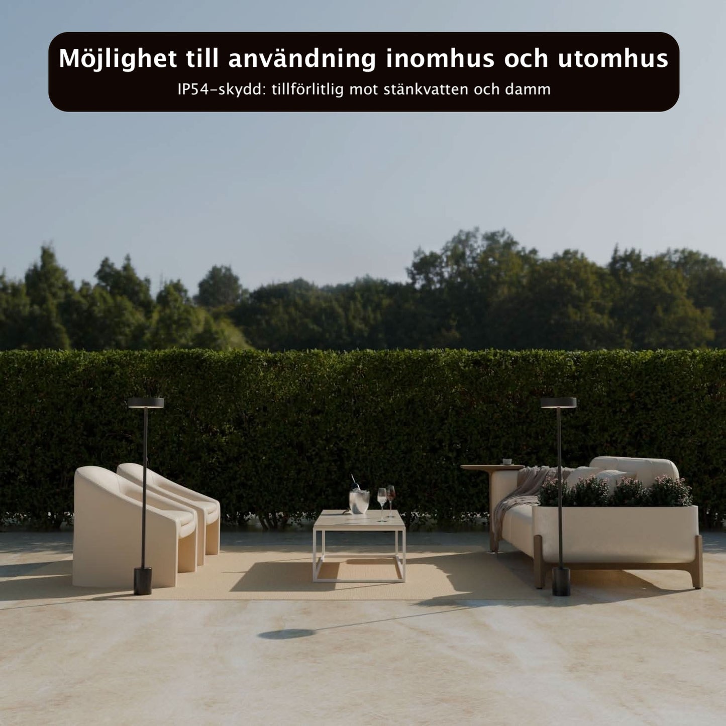 Uranos Golvlampa – Elegant Batteridriven LED-lampa för Inomhus & Utomhus