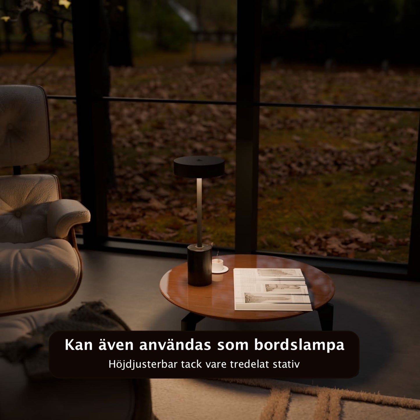 Uranos Golvlampa – Elegant Batteridriven LED-lampa för Inomhus & Utomhus