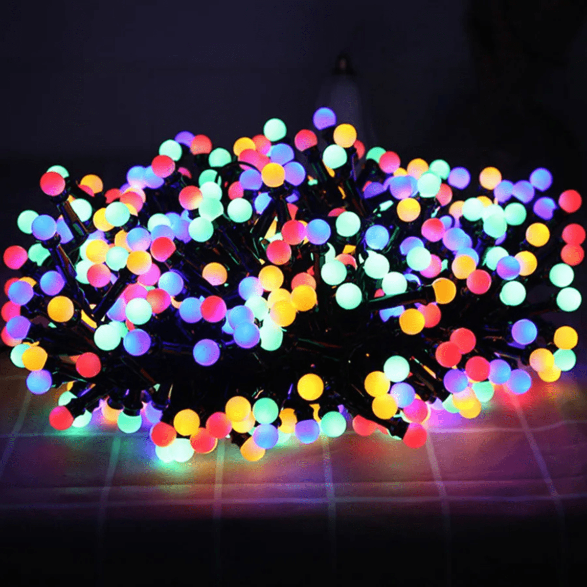 LUMIGLOW – Utomhus LED-ljusslinga med vattentäta glödlampor och 8 belysningslägen