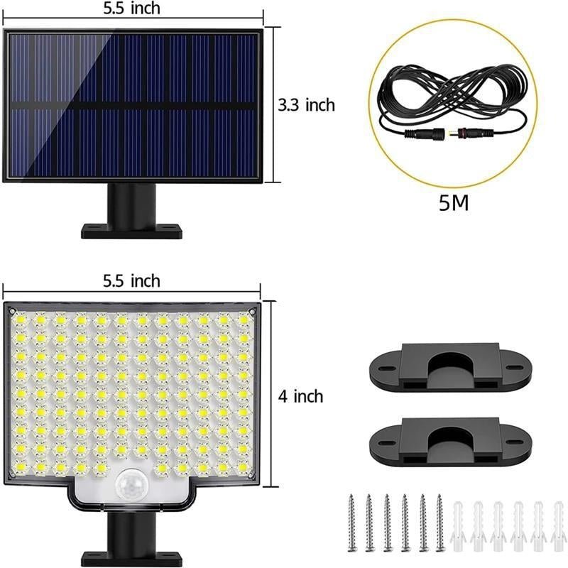 LUMIGUARD – Solarlampa med LED för utomhusbruk med rörelsesensor för ultimat säkerhet