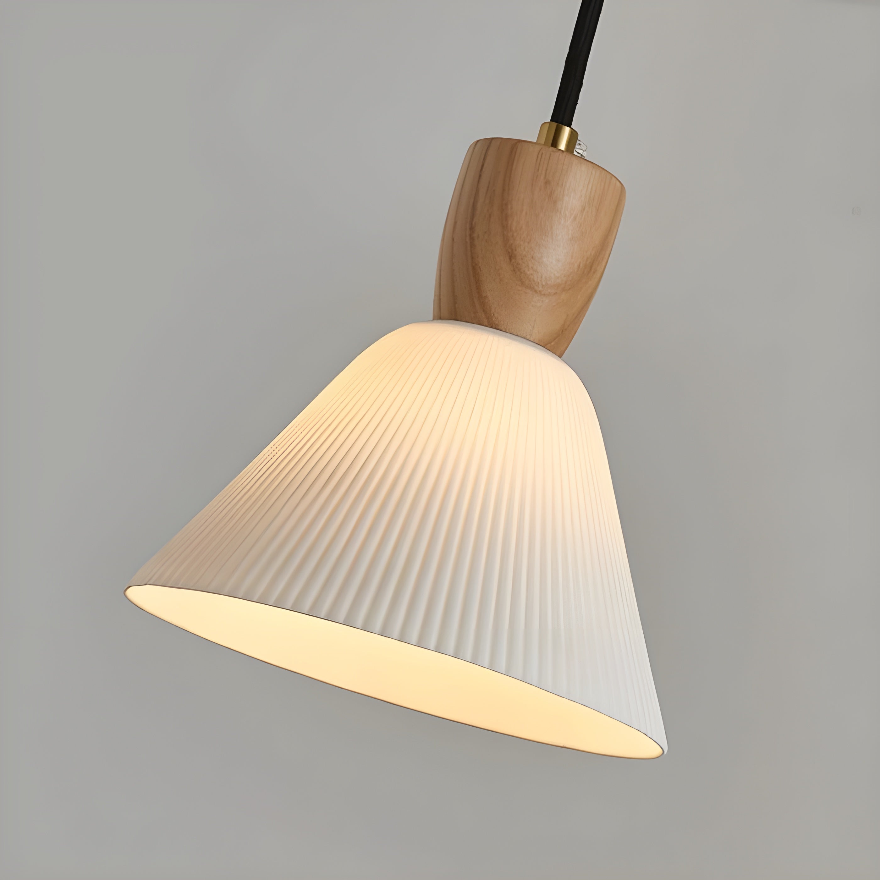 SereniGlow Light - Keramisk Japansk LED Pendellampa