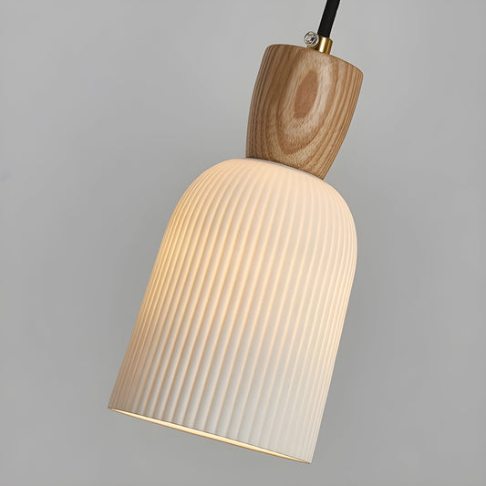 SereniGlow Light - Keramisk Japansk LED Pendellampa