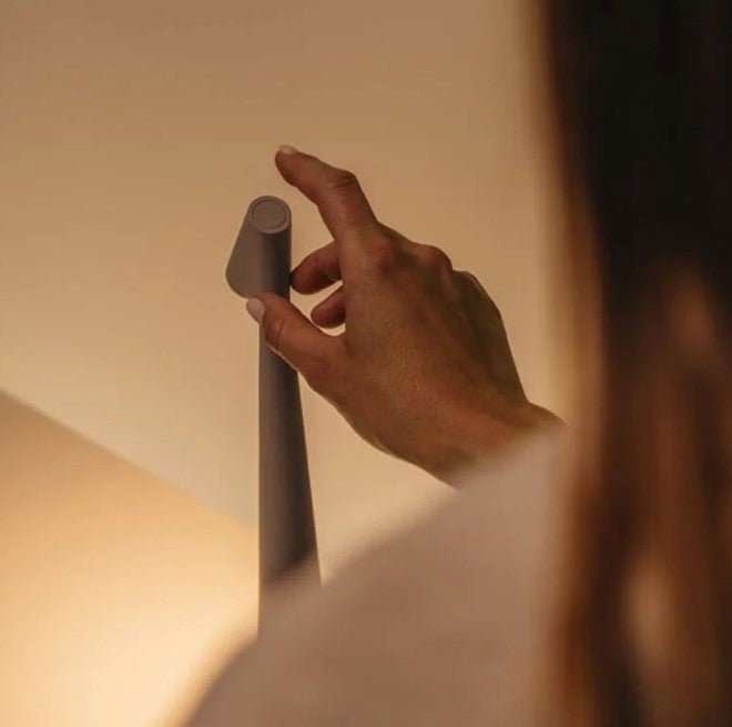 Nordisk minimalistik design sfeerlampa | Trådlös | LED | Lampa för läsning | Middagslampa