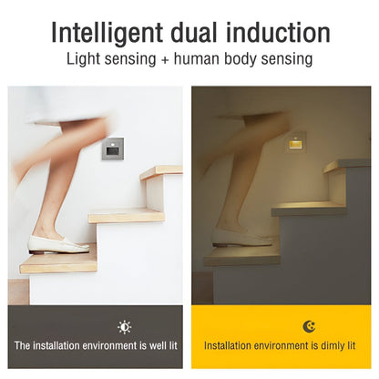 LumiStep Vägglampa med rörelsesensor - Stilfull säker belysning för inomhusbruk