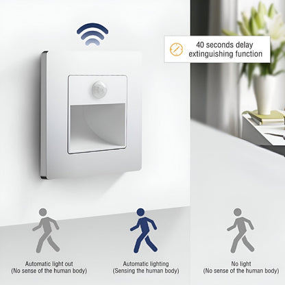 LumiStep Vägglampa med rörelsesensor - Stilfull säker belysning för inomhusbruk