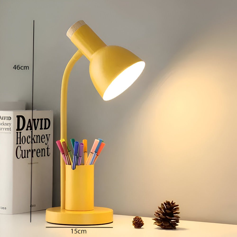 LumoDesk – LED-bordslampa med pennhållare för organisation och belysning