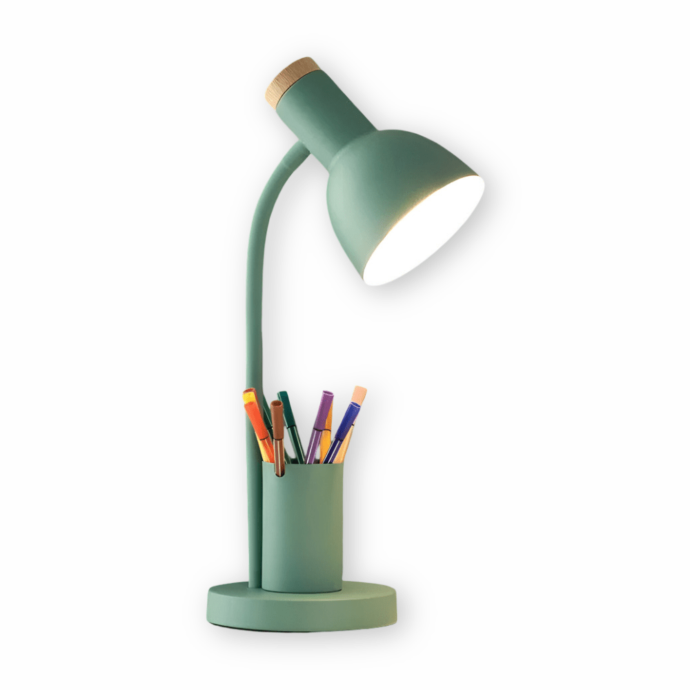 LumoDesk – LED-bordslampa med pennhållare för organisation och belysning