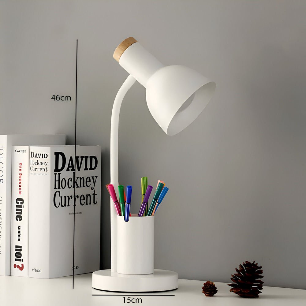 LumoDesk – LED-bordslampa med pennhållare för organisation och belysning