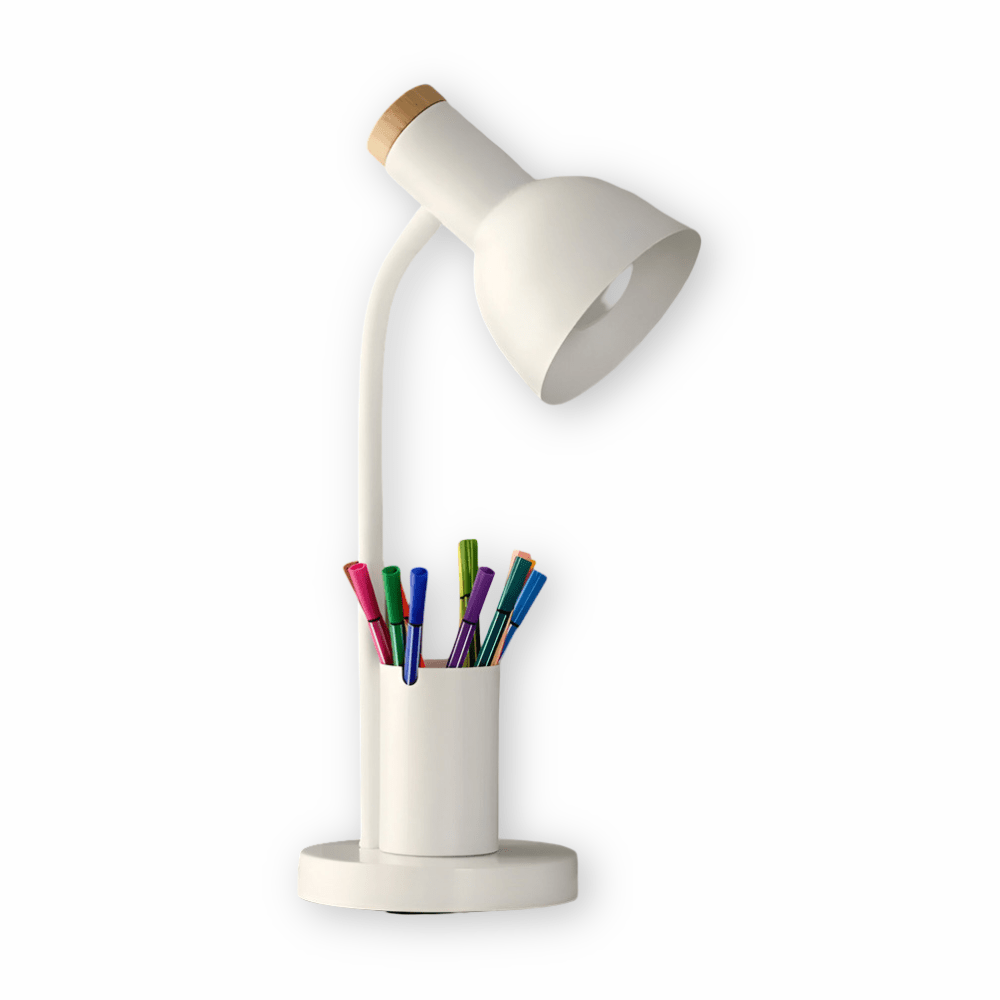 LumoDesk – LED-bordslampa med pennhållare för organisation och belysning