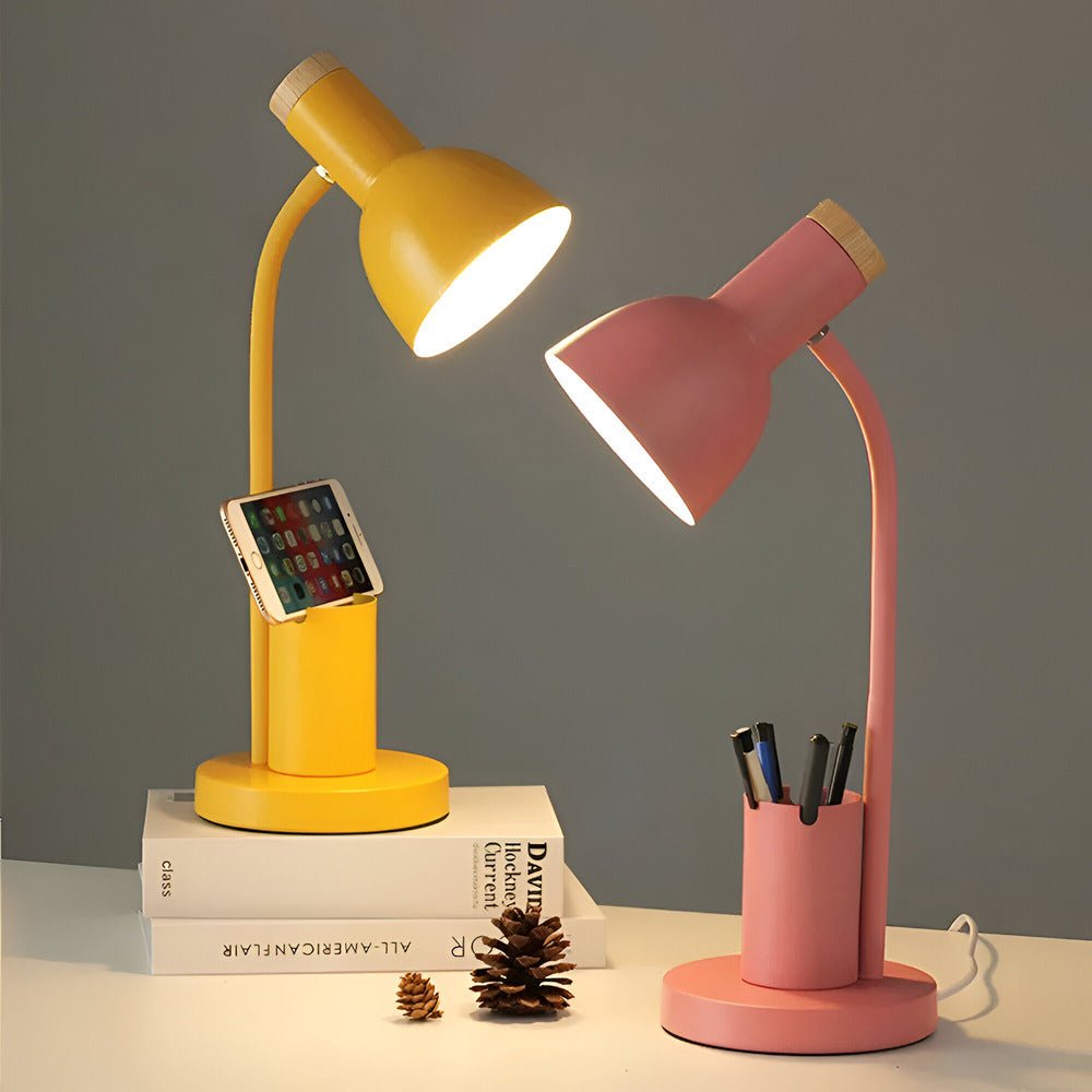 LumoDesk – LED-bordslampa med pennhållare för organisation och belysning