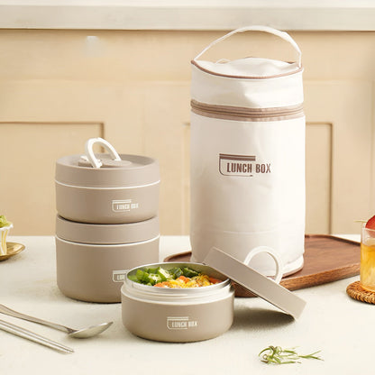 Isolerad lunchbox – Flera fack &amp; läckagesäker | Inkl. bärväska