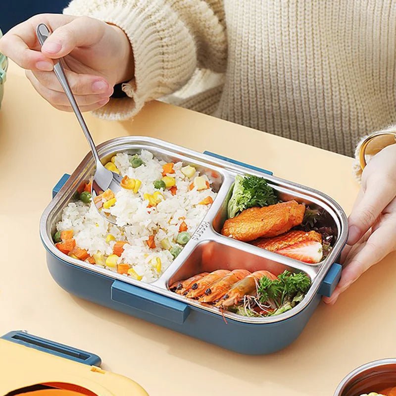 LUNCHMATE – rostfri lunchlåda med 3 fack för färska och organiserade måltider