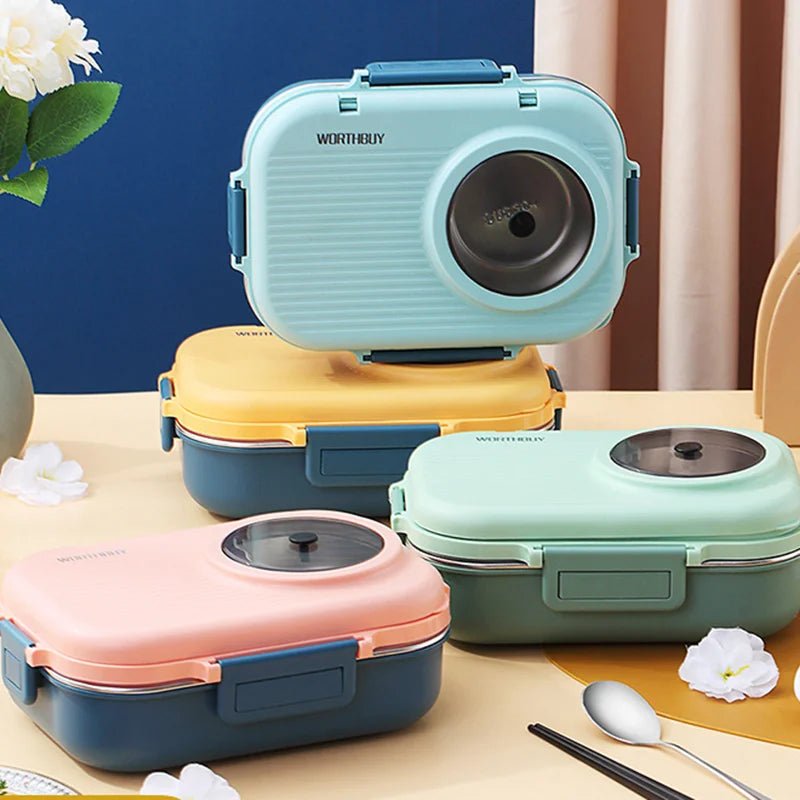 LUNCHMATE – rostfri lunchlåda med 3 fack för färska och organiserade måltider
