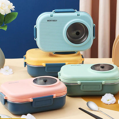 LUNCHMATE – rostfri lunchlåda med 3 fack för färska och organiserade måltider