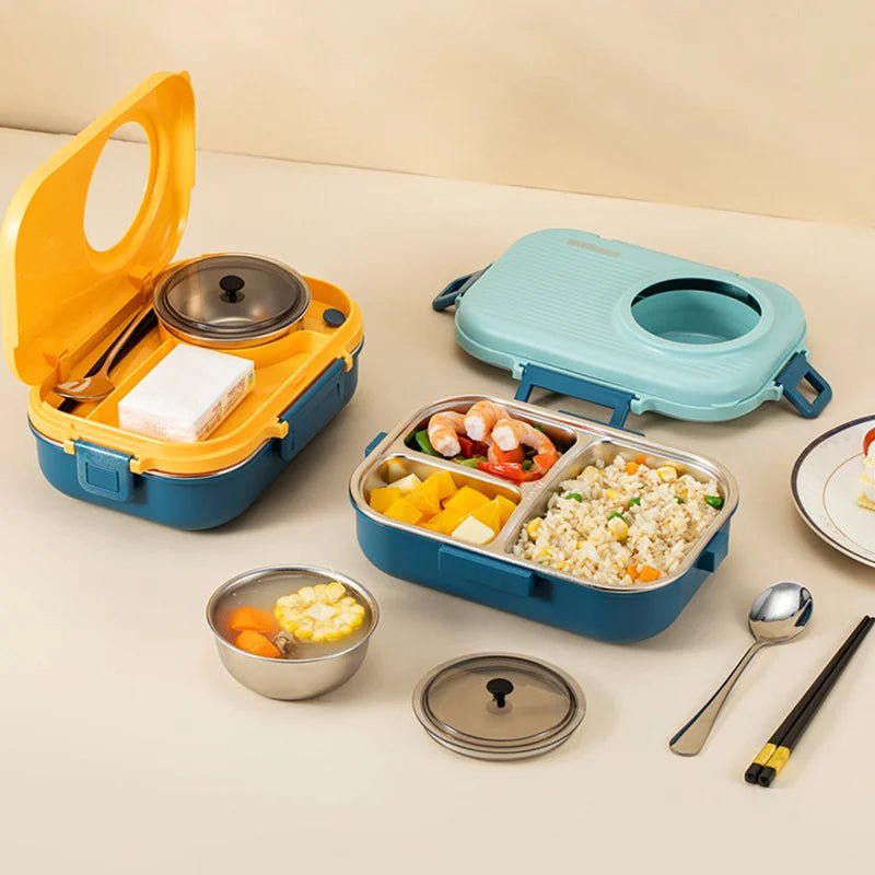 LUNCHMATE – rostfri lunchlåda med 3 fack för färska och organiserade måltider