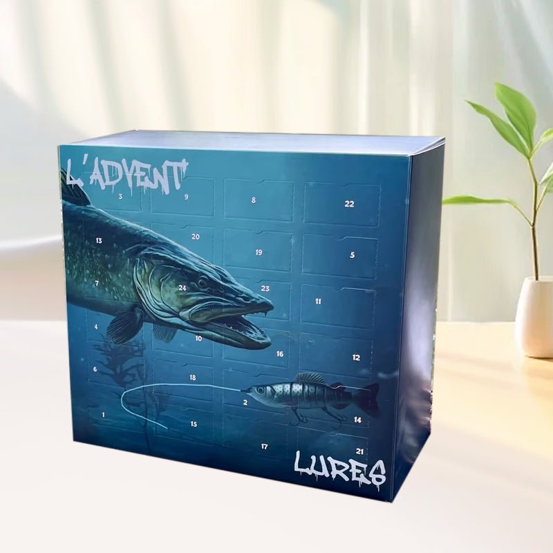 LUREVENT – Adventskalender 2025 för fiskare med 24 unika fiskedrag
