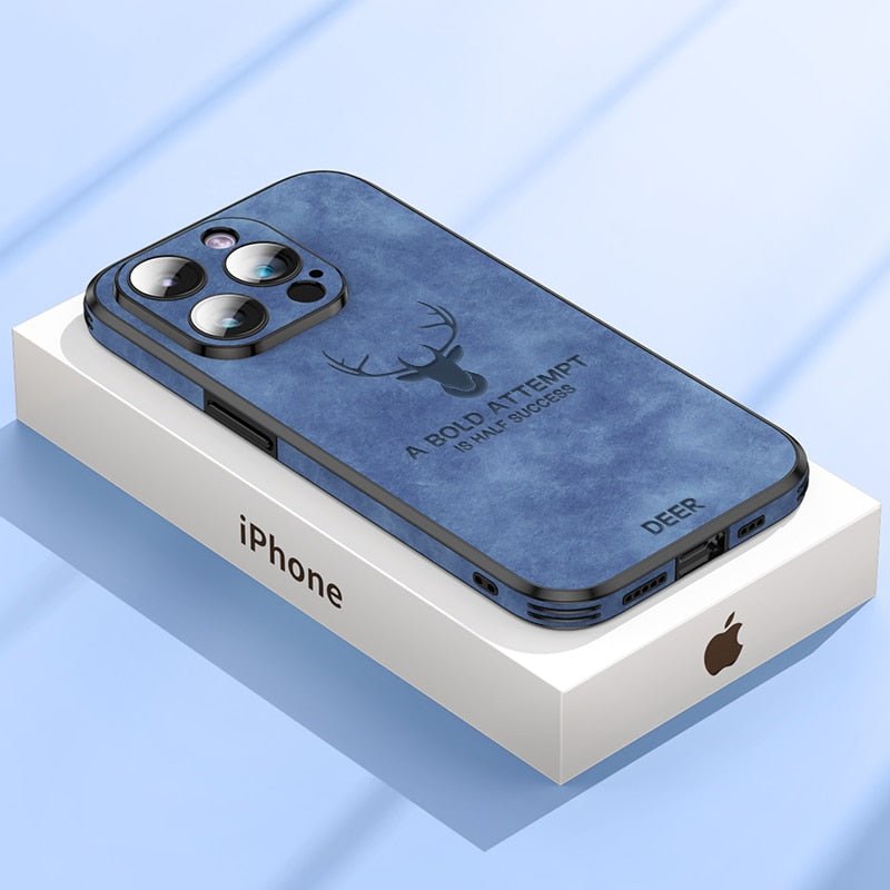 LUXIGUARD LEATHER - Lyxigt iPhone-fodral med stötsskydd