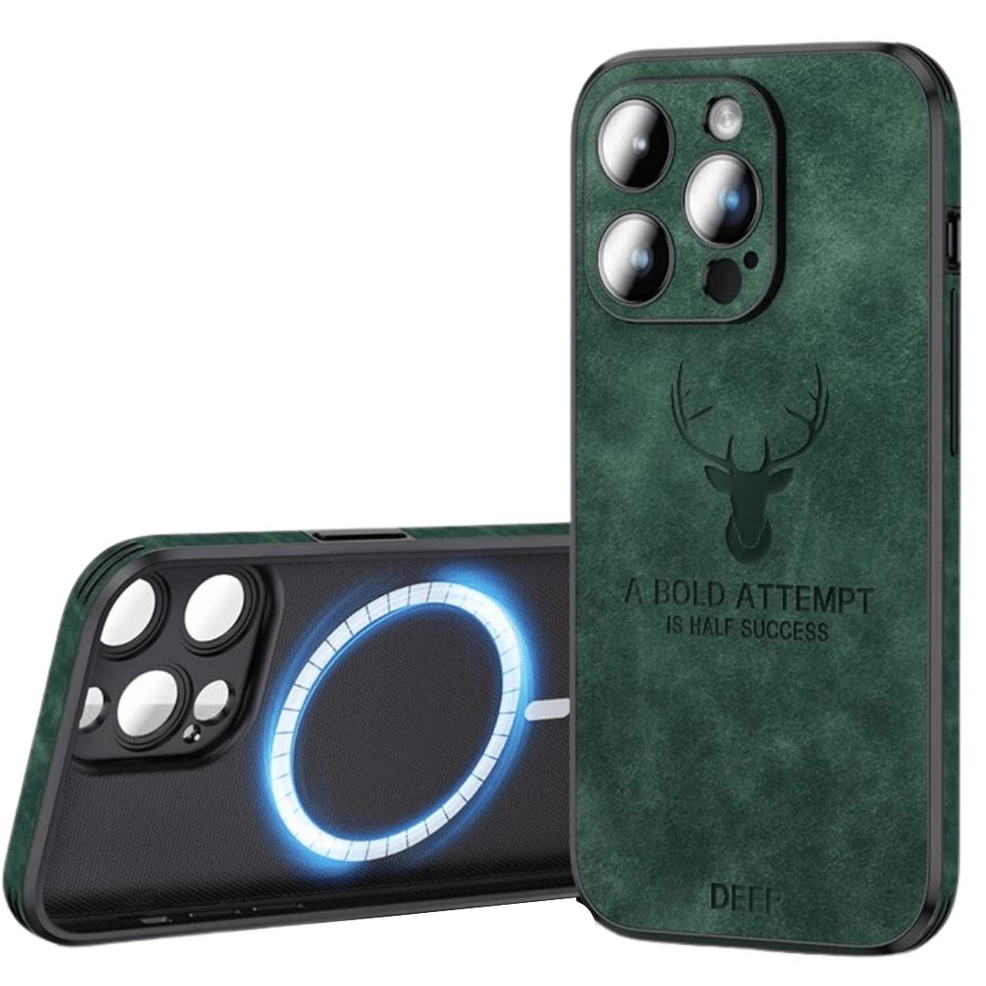 LUXIGUARD LEATHER - Lyxigt iPhone-fodral med stötsskydd