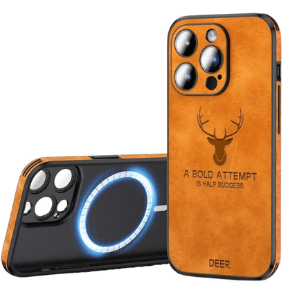 LUXIGUARD LEATHER - Lyxigt iPhone-fodral med stötsskydd