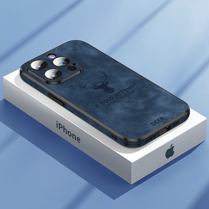 LUXIGUARD LEATHER - Lyxigt iPhone-fodral med stötsskydd