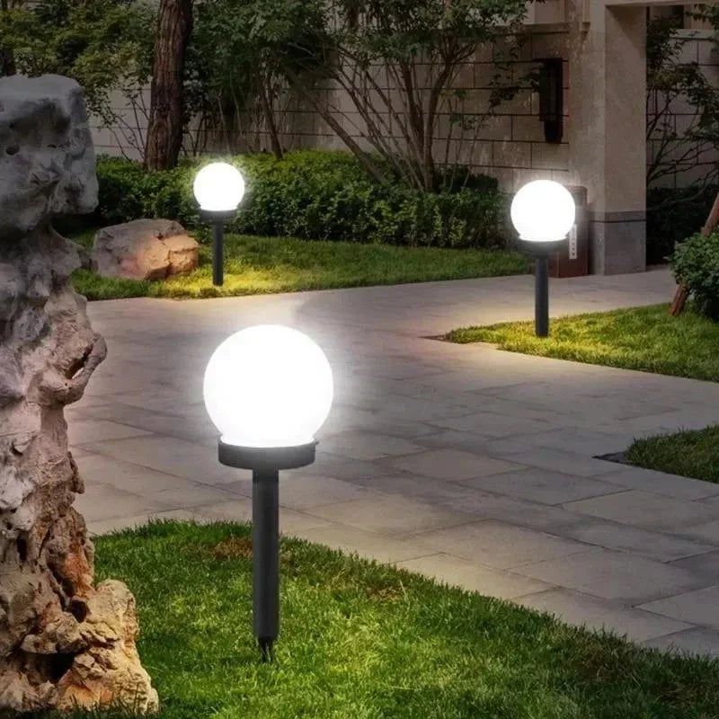 LumiOrb Sol | Rund LED-solarlampa med automatisk ljusstyrning