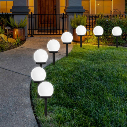 LumiOrb Sol | Rund LED-solarlampa med automatisk ljusstyrning