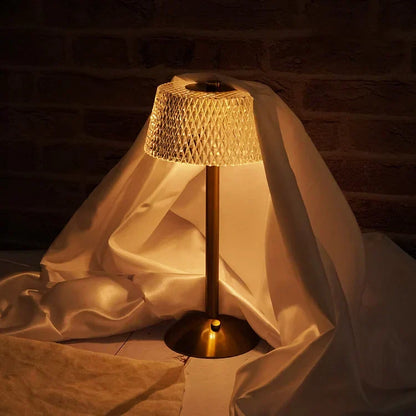 PrismGlow - Trådlös Bordslampa