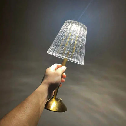 PrismGlow - Trådlös Bordslampa