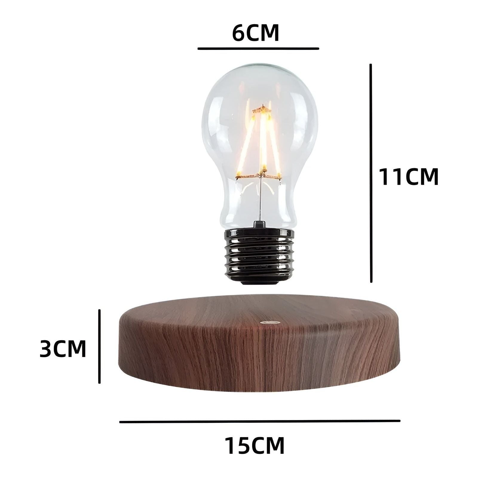 Magisk glödlampa - Elegant magnetisk levitation svävande glödlampa