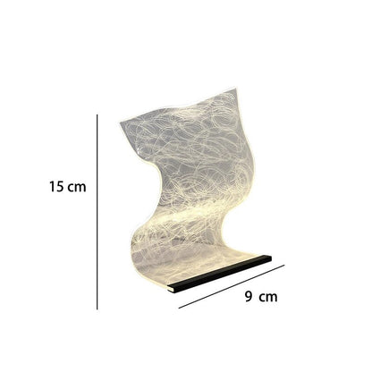 LumiAcrylic - Modern LED Bordslampa av Akryl | Stilren Dekorativ Belysning